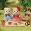 Sylvanian Families Doll and Furniture Set [Biscuit Bear Siblings - Picnic Lunch Set -] FS-60, ST Mark Certified, for ages 3 and up, Toy Dollhouse, EPOCH Corporation.