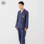 Bộ đồ ngủ cặp đôi phong cách Nhật Bản Muji, thiết kế thêu gấu và sọc, làm từ cotton nguyên chất, phù hợp mùa thu đông.