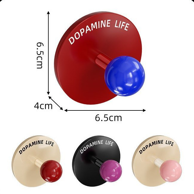 [4 Gói] Móc Dopamine, Móc Dính Mạnh Không Rỉ Cho Phòng Tắm, Móc Cửa Sáng Tạo Để Treo Quần Áo, Túi, Mũ