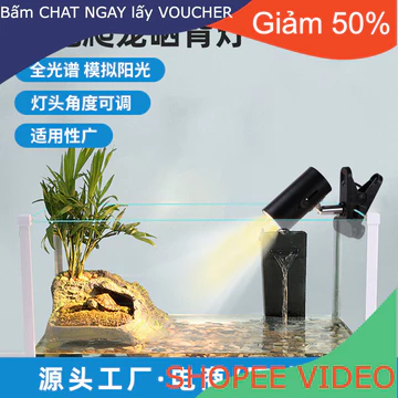 (Ship2tuan) Thời gian làm mờ thông minh Đèn rùa Đèn sau Đèn sưởi cách nhiệt đa góc quang phổ đầy đủ Đèn sưởi thú cưng Th