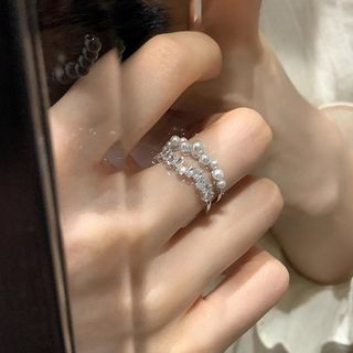 Nhẫn Ngọc Trai Bạc Sterling Cho Bé Gái, Sang Trọng, Phù Hợp Làm Quà Tặng Ngày Lễ Tình Nhân