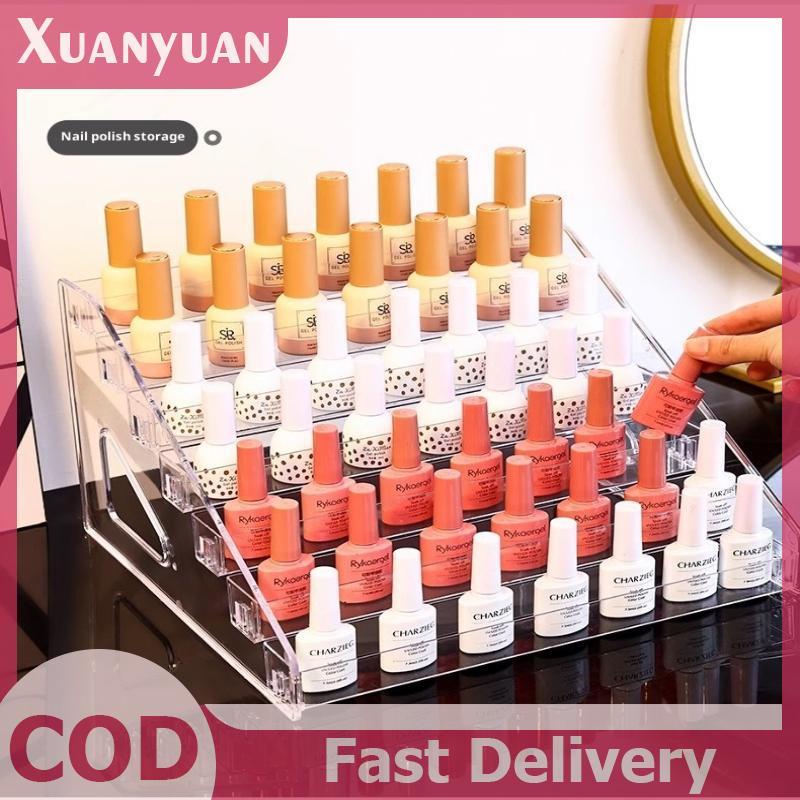 XUAN Acrylic Trong Suốt Nhiều Lớp Sơn Móng Tay Màn Hình Đứng Son Môi Hộp Bảo Quản Nhựa Nail Salon Mỹ Phẩm Để Bàn Giá Trưng Bày VN