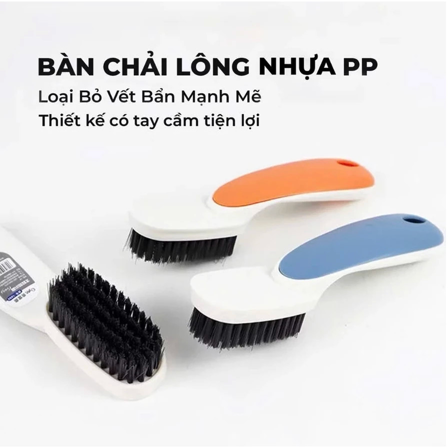 COMBO 5 Chiếc Bàn Chải Đánh Giày Lông Nhựa PP Mềm Mại, Bàn Chải Đa Năng Cầm Tay Tiện Lợi.