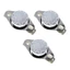 Yoo 3 Cái 40 70 85 125°C Hộ gia đình KSD301 250V 10A Bình giữ nhiệt NC thường đóng