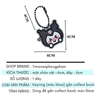 Móc Khoá Collect Book Binder Hoạt Hình Keyring Charm Dây Hạt Trang Trí Điện Thoại Timo PK101