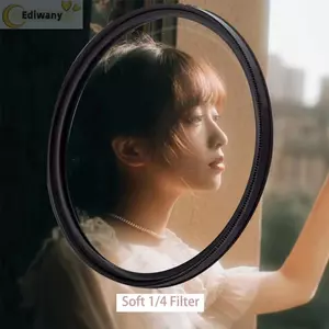 Bộ lọc ống kính mềm màu trắng EDIWANY 1 / 4, Camera phim 49 / 52 / 58 / 62 / 67 Mm, Bộ lọc hiệu ứng điện ảnh mờ ảo siêu mỏng