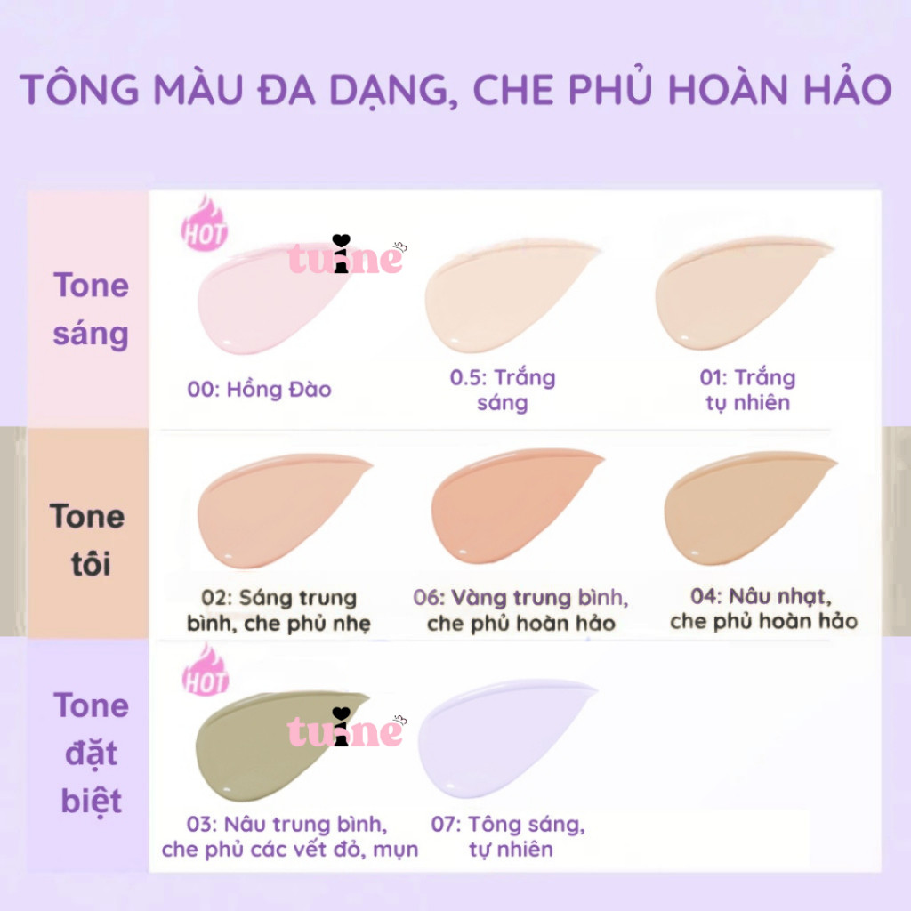 Kem che khuyết điểm GIRLS CRUSH Matte Velvet Concealer kem làm sáng mỏng mịn, hiệu ứng trang điểm 8g