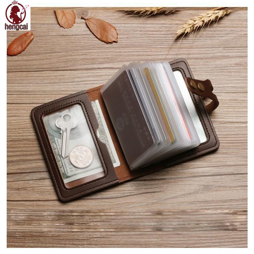 Hộp đựng thẻ da 30 khe thời trang - Ví nhiều thẻ dành cho nam nữ Thẻ tín dụng ID doanh nhân