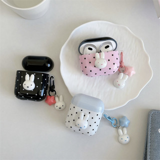 Miffy cho AirPods 1 / 2 3 Pro Pro2 pro3 Airpod4 Bộ tai nghe Vỏ bảo vệ Bluetooth không dây Vỏ bảo vệ tai nghe dòng AirPods