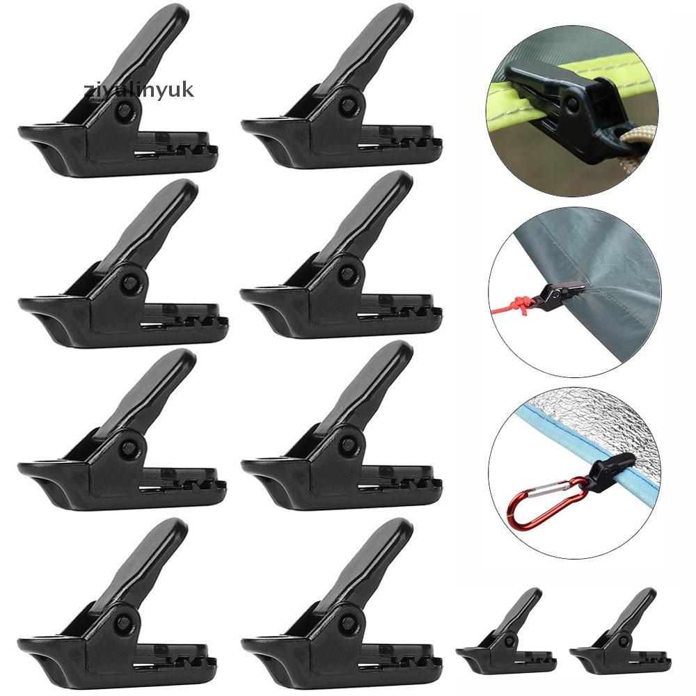 Ziyulinyuk - Bộ 10 Kẹp Bạt cho Lều Cắm Trại, Thích hợp Outdoor và Hiking