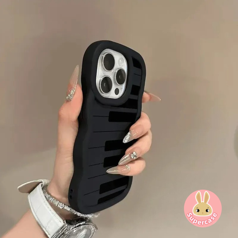 Ốp Điện Thoại Macaron Phím Đàn Piano Dễ Thương Cho Tecno Pop 10 9 8 7 Pro 6 GO 5 Pova 7 6 Neo 5 Pro 5G 4G 3D Wave Matte Casing Cặp Đôi Màu Trơn Chống Sốc Mặt Sau Mềm