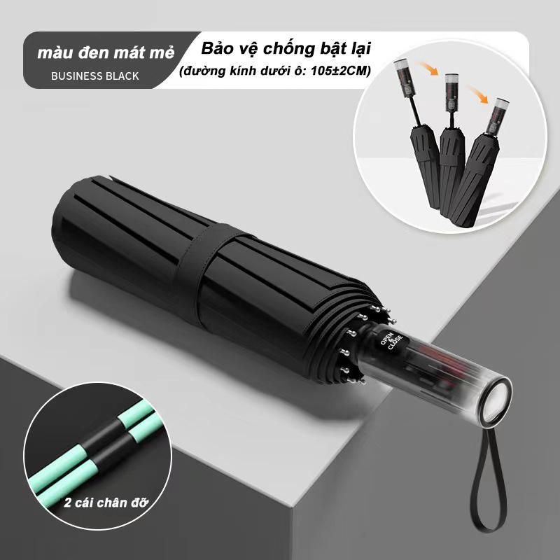 Ô Tự Động Đi Nắng Che Mưa, Tự Động Mở Và Đóng, Che 2-3 Người, Dày, Chống Tia UV, ChốngThấm Nước