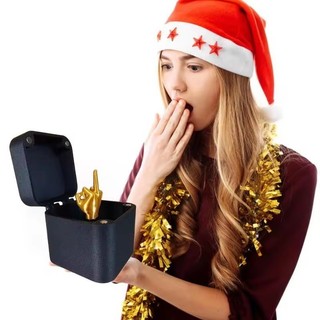 Hộp đồ chơi ngón giữa trêu đùa - Thiết kế bật lên, quà vui nhộn, giảm căng thẳng，Quà Tặng Vui Nhộn & Sáng Tạo