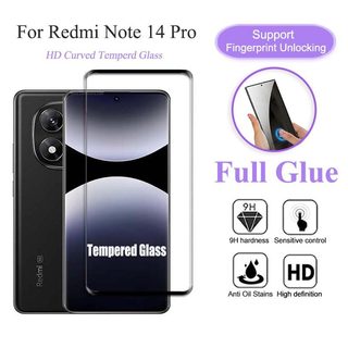 [Hỗ trợ mở khóa vân tay] Kính cường lực Redmi Note 14 Pro + 5G Full Keo bảo vệ màn hình cho Redmi Note 14 Pro Plus 13 Pro Plus POCO X7 Xiaomi 14 Pro Ultra 5G 4G Phim thủy tinh