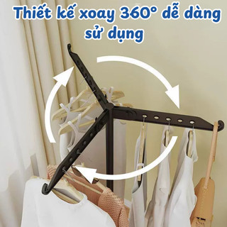 Sào phơi quần áo gấp gọn MAISON Giá phơi đồ thông minh đa năng di động, Kệ phơi đồ ban công, phòng ngủ