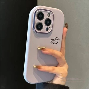Tương thích với iPhone 17 16 15 14 13 12 11 Pro Max X XS XR 7 8 Plus SE2020 Vỏ điện thoại Vỏ mềm hình cá đơn giản dễ thương