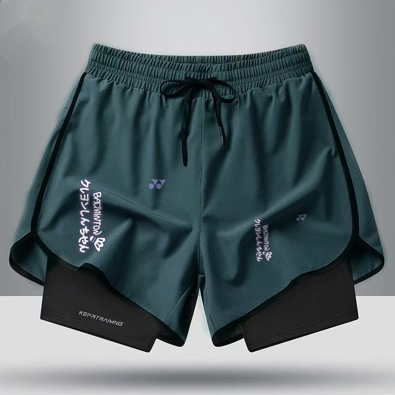 Quần short cầu lông nam nữ mùa hè YONEX thời trang mới 2025 có lớp lót chống đi bộ đường dài để tập bóng rổ, chạy bộ, đi xe đạp và Quần ngắn đi xe đạp