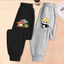 Quần lót in hình hoạt hình sành điệu cho bé trai Quần Jogger co giãn thoải mái Mặc thường ngày cho trẻ em năng động