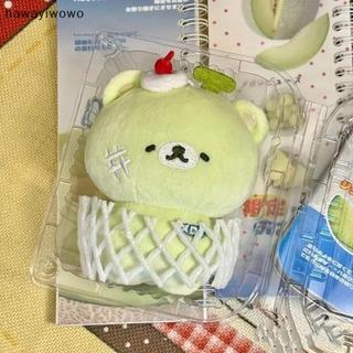 [HAW] Cantaloupe Gấu Sang Trọng Móc Khóa Búp Bê Nhồi Bông Mềm Mặt Dây Chuyền Ba Lô Túi Trang Trí Trẻ Em Quà Tặng VN