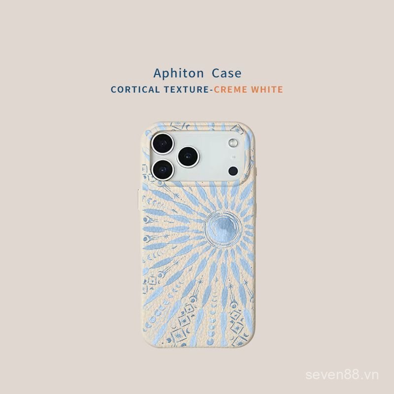 Ốp Điện Thoại Thích Hợp Cho iPhone 11 12 13 14 15 16 17 Pro max Plus Air Blue Sun Totem Vỏ Bảo Vệ Chống Sốc Bao Gồm Tất Cả XN26