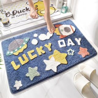 Hoạt Hình Dễ Thương Anime Giả Cashmere Thấm Hút Sàn Thảm Hộ Gia Đình Phòng Tắm Cửa Chống Trơn Trượt Chân Thảm Lối Vào Hộ Gia Đình Cửa Chống Bụi Bẩn