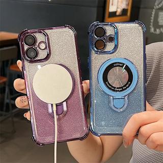 Ốp lưng iPhone chống sốc túi khí | Hỗ trợ sạc từ tính | Lấp lánh sang trọng cho iPhone 17 16 15 14 13 12 11 Pro Max Plus