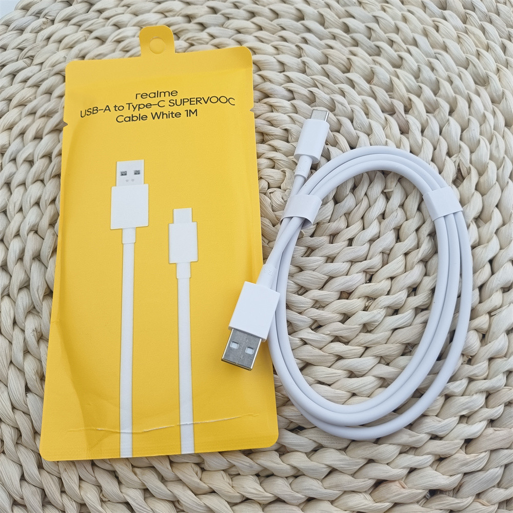 Cáp SuperVOOC USB-A sang Type-C chính hãng cho Realme 15 14 13 Pro GT Neo 7 SE 12A Dây sạc nhanh Tương thích với OPPO OnePlus