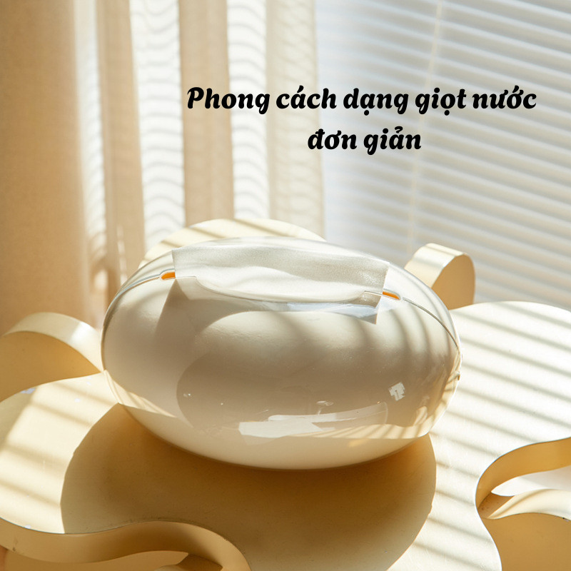 Hộp Đựng Khăn Giấy Dạng Giọt Nước DINO, Phong Cách Đơn Giản, Sang Trọng, Tiện Lợi, Tiết Kiệm Không Gian