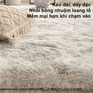Thảm Lông Decor Trải Sàn Phòng Khách, Phòng Ngủ Chất Liệu Lông Mịn, Chống Trơn, Dễ dàng Vệ Sinh