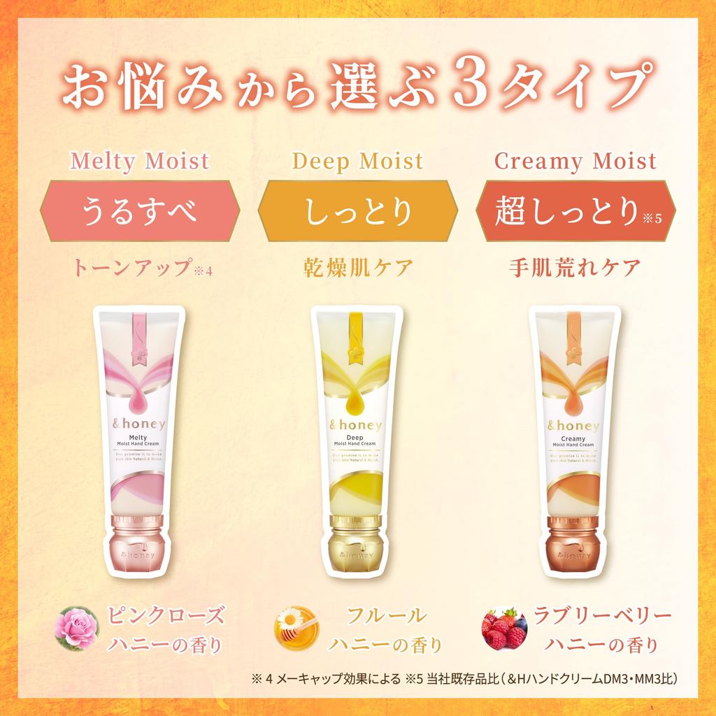 &honey Moisturizing Hand Cream Collection (50g) - Various Fragrances- Direct from Japan