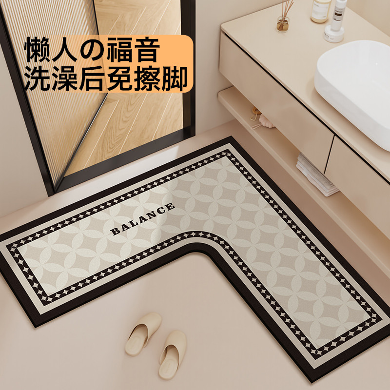Thảm trải sàn chống bụi bẩn Dễ chăm sóc Chống mài mòn Hình chữ L thấm dầu