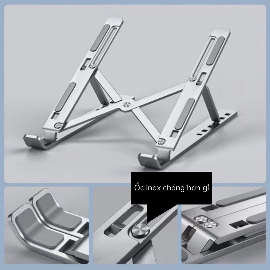 Giá đỡ máy tính điều chỉnh chiều cao - Thiết kế ergonomic, giảm mỏi vai gáy，nhôm N3 ，kèm quạt tản nhiệt