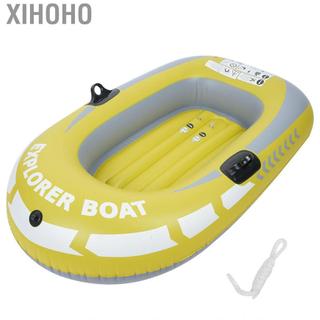 xihoho Fydun Thuyền bơm hơi PVC màu vàng dành cho một người chèo thuyền lý tưởng cho cuộc phiêu lưu câu cá và lặn