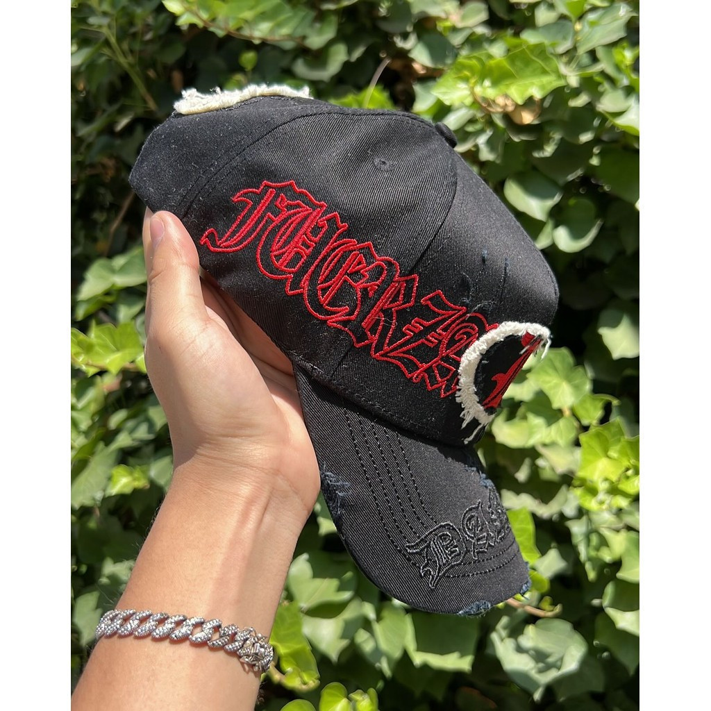 Mũ Gola Dandy màu đen cổ điển, thiết kế thêu đỏ - Hợp trend hip-hop - Vành mũ điều chỉnh được