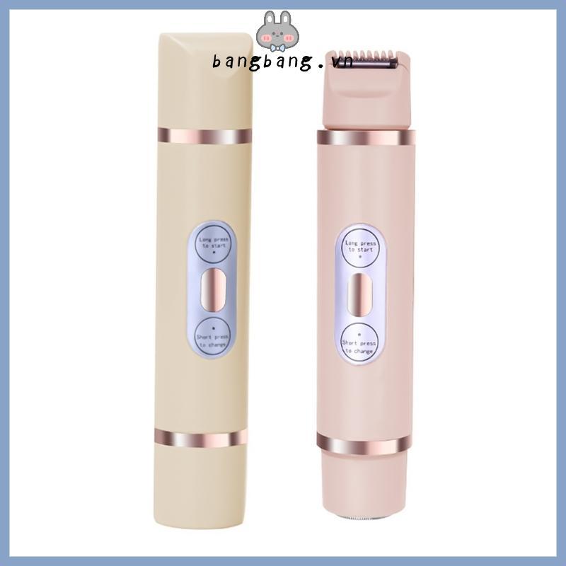 Bang Bikini Tông Đơ Máy Cạo Râu Cho Nữ 2 Trong 1 Ướt Khô Điện Cơ Thể Tông Đơ Cắt Tóc Mặt Tẩy Lông Bikini Cạo Râu Quà Tặng