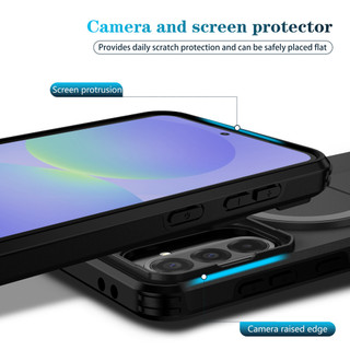 Dành Cho Samsung Galaxy A36 / A56 Ốp điện thoại Có Trượt Camera Nắp Từ Tính Chân Đế Chống Sốc Mỏng Bao
