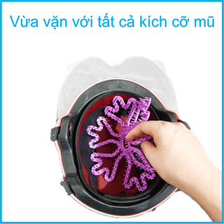 Lót mũ nón bảo hiểm Silicon Massage chống xẹp tóc, thông thoáng, chăm sóc bảo vệ da đầu - SUNND