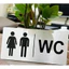Biển chỉ dẫn vệ sinh, Biển Nhà Vệ Sinh, Toilet, biển Nội Quy vệ sinh,vệ sinh Nam/Nữ Nhôm xước