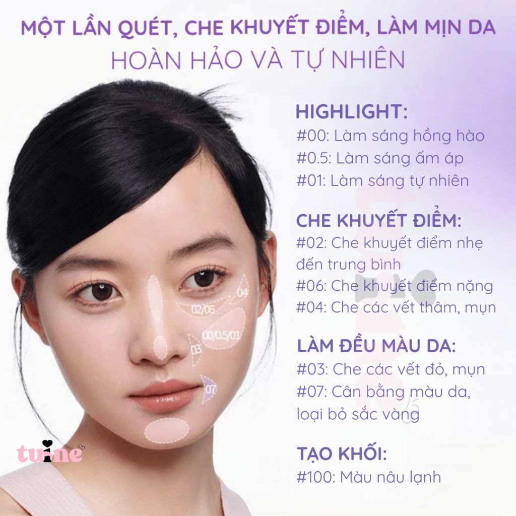 Kem che khuyết điểm GIRLS CRUSH Matte Velvet Concealer kem làm sáng mỏng mịn, hiệu ứng trang điểm 8g