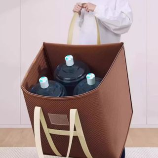 Túi đóng gói di chuyển POCKETN, chống thấm nước với túi dệt có dây kéo, Túi lưu trữ chăn đa năng dung tích lớn bền bỉ Đồ dùng đóng gói