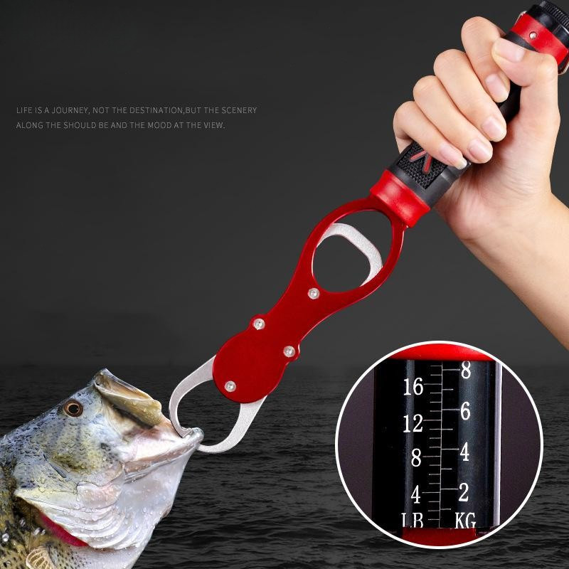 【24H】Kìm kẹp cá chống gỉ cao cấp dài 29cm bằng hợp kim nhôm với cân trọng lượng chính xác phù hợp người yêu câu cá
