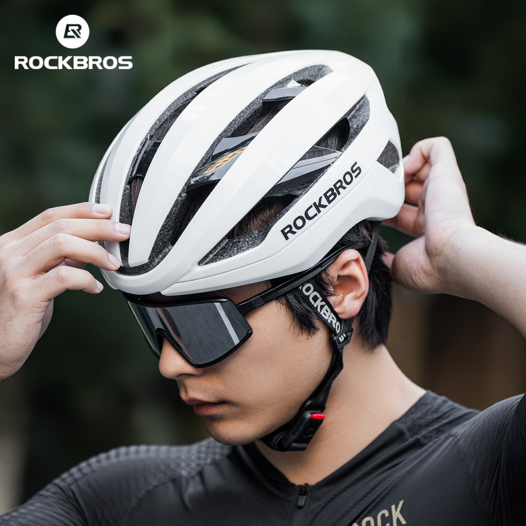 Mũ Bảo Hiểums ROCKBROS dành cho xe đạp với kính mát, lỗ thông hơi và gia cố bên trong - Phù hợp leo núi