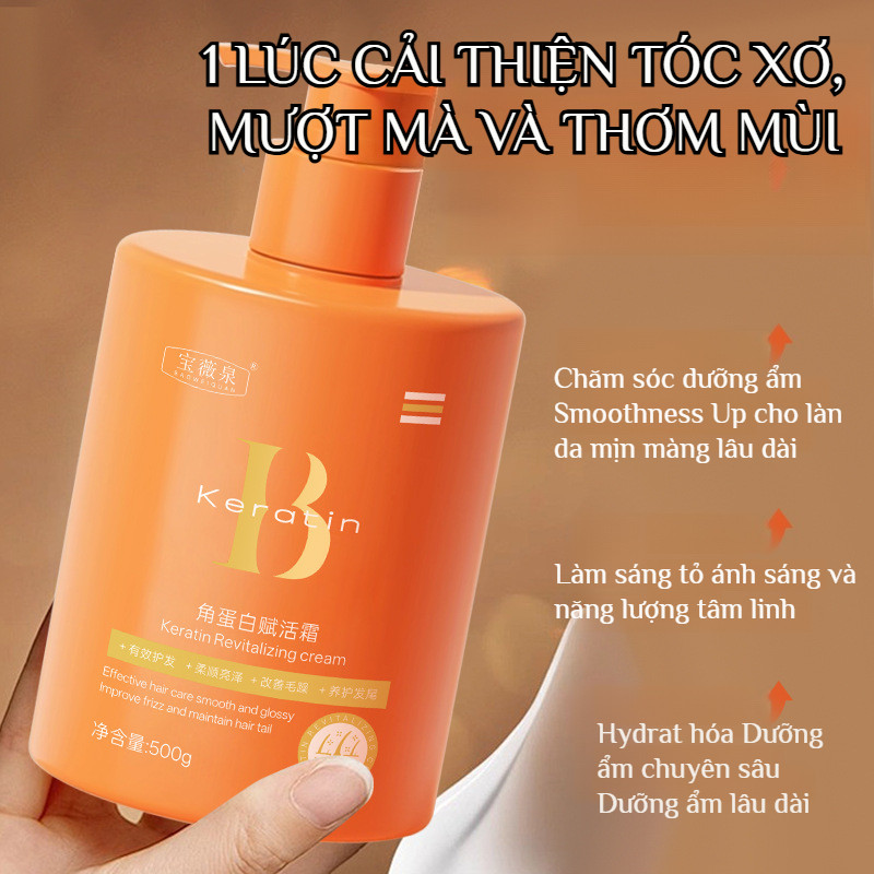 Dầu Xả Keratin Giúp Tóc Mềmượt Cho Tóc Hư Tổn - 💎Keratin Cao Cấp/Mềmượtức Thì🌿Dầu Xả Keratin Hiệu Quả/Mặt Nạ Tóc Mề...