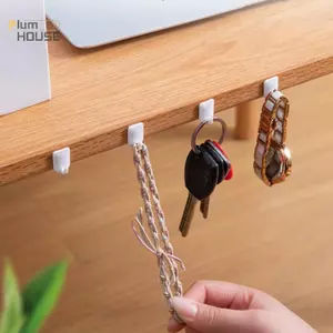 PlumHOUSE 10 Chiếc Móc Nhỏ Đa Năng Mạnh Dính Chìa Khóa Vòng Cổ Trang Trí Móc Nhỏ Sản Phẩm Gia Đình VN
