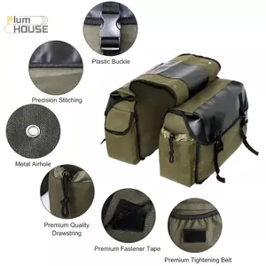PlumHOUSE Túi Xe Máy Dung Tích Lớn Đi Xe Máy Du Lịch Vải Chống Thấm Nước Panniers Hộp Dụng Cụ Bên Túi Túi Dành Cho Xe Máy VN