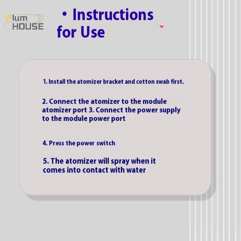 PlumHOUSE Bốn Máy Tạo Độ Ẩm Type-C USB Máy Tạo Độ Ẩm DIY Bộ Dụng Cụ Máy Phun Sương Và Trình Điều Khiển Bảng Mạch Atomizer Tấm Có Chân Đế VN