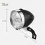 PlumHOUSE Đèn Pha Retro Cổ Điển ABS 3 Đèn LED Xe Đạp Đi Đêm Cảnh Báo An Toàn Đèn Trước Không Pin VN