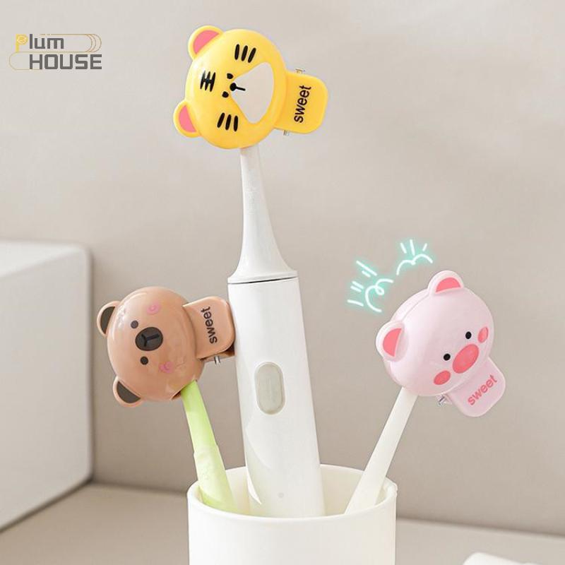 PlumHOUSE Hoạt Hình Động Vật Bàn Chải Đánh Răng Bao Kẹp Di Động Bàn Chải Đánh Răng Điện Chống Bụi Bảo Vệ Hộ Gia Đình Du Lịch VN