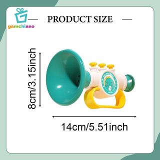 Gamchiano Đồ chơi Trumpet nhỏ, Nhạc cụ, Đồ chơi, Học tập sớm cho bé 2 đến 3 tuổi, Sáng tạo, Vui chơi với, Máy tạo tiếng ồn