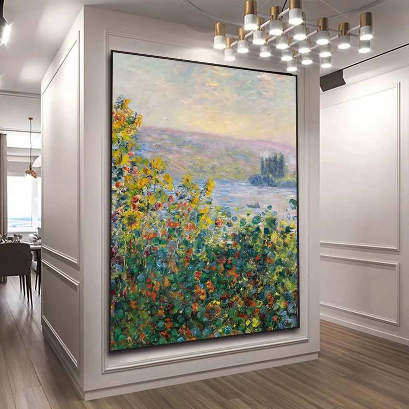 Vintage Claude Monet Waterlily Pond Thiên Nhiên Phong Cảnh Poster In Canvas Tranh Treo Tường Nghệ Thuật Cho Phòng Khách Trang Trí Nhà Cuadros